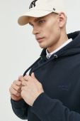 Кофта Superdry чоловіча колір синій з капюшоном однотонна (2999948)