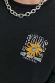 Бавовняна кофта Vans чоловіча колір чорний з принтом (2979594)