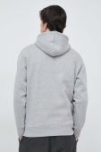 Кофта Gant чоловіча колір сірий з капюшоном з принтом