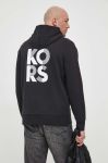 Кофта Michael Kors чоловіча колір чорний з капюшоном з принтом (3247424)