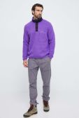 Спортивна кофта Peak Performance колір фіолетовий однотонна