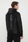Кофта PLEIN SPORT чоловіча колір чорний з капюшоном з принтом (3190706)