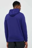Кофта Under Armour колір синій з капюшоном однотонна