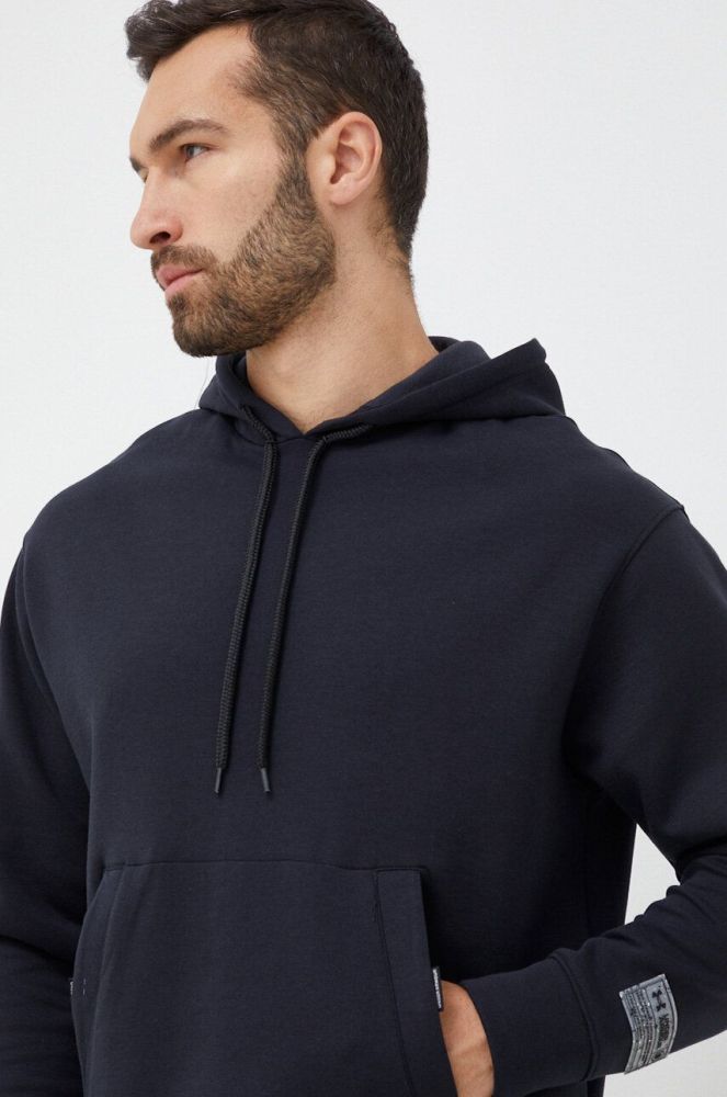 Кофта Under Armour чоловіча колір чорний з капюшоном однотонна (3039015)