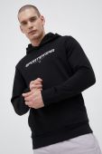 Кофта 4F чоловіча колір чорний з капюшоном з принтом (3144194)