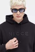 Кофта Nicce чоловіча колір чорний з капюшоном з аплікацією