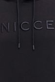 Кофта Nicce чоловіча колір чорний з капюшоном з аплікацією