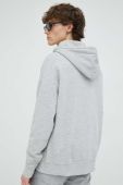Кофта Mustang чоловіча колір сірий з капюшоном з принтом