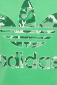 Кофта adidas Originals чоловіча колір зелений з капюшоном з принтом