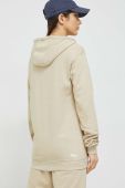 Кофта Fila колір бежевий з капюшоном з принтом (3022236)