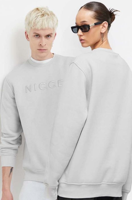 Кофта Nicce колір сірий з аплікацією