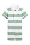 Бавовняний ромпер для немовлят Polo Ralph Lauren колір зелений (2950926)
