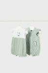 Комбінезон для немовлят Mayoral Newborn 2-pack колір бірюзовий (2964655)