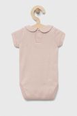Дитяче бавовняне боді United Colors of Benetton колір бежевий (3170019)