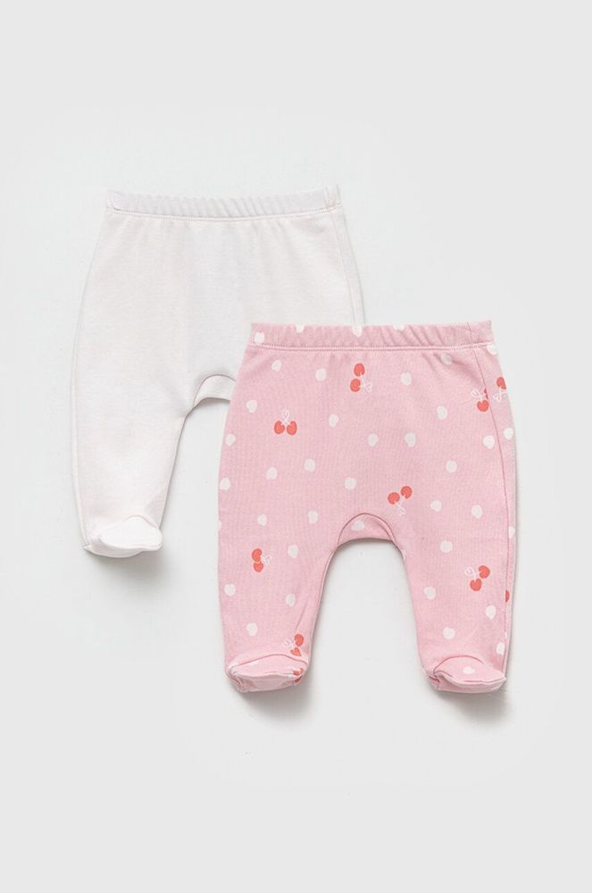 Дитячі повзунки United Colors of Benetton 2-pack колір рожевий (3184867)