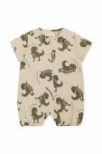 Бавовняний ромпер для немовлят Konges Sl?jd колір бежевий (3051737)