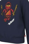Дитячий бавовняний лонгслів Lego x Ninjago колір синій з принтом (2899202)