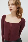 Блузка Guess колір бордовий