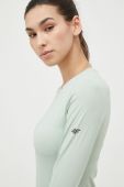 Лонгслів до бігу 4F колір зелений
