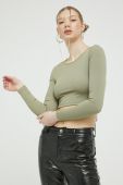 Лонгслів Sixth June жіночий колір зелений (3144207)