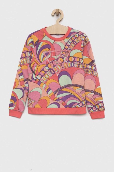 Дитяча бавовняна кофта Guess візерунок колір барвистий (3003680)