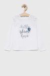 Дитячий бавовняний лонгслів Birba&Trybeyond колір білий