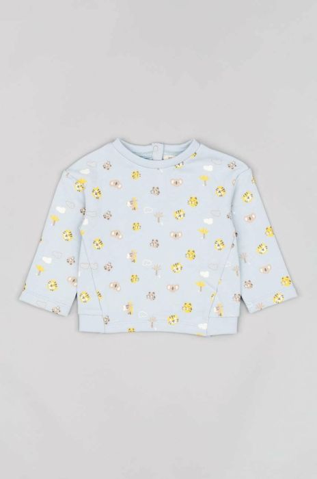 Лонгслів для немовлят zippy колір блакитний