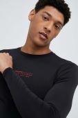 Лонгслів для тренувань 4F колір чорний з принтом (3122473)