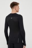 Лонгслів до бігу 4F колір чорний однотонний