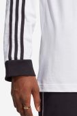 Бавовняний лонгслів adidas Originals колір білий візерунок IA4879-WHITE