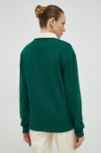 Бавовняна кофта Mercer Amsterdam колір зелений однотонна