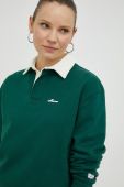 Бавовняна кофта Mercer Amsterdam колір зелений однотонна
