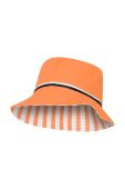 Дитячий двосторонній бавовняний капелюх Lego колір помаранчевий з бавовни