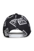 Дитяча шапка Dkny колір чорний візерунок