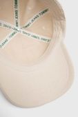 Бавовняна бейсболка Tommy Jeans колір бежевий з аплікацією (2919592)