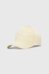 Бавовняна бейсболка Guess колір жовтий з аплікацією (3039123)