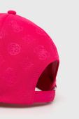 Кепка Guess колір рожевий однотонна (3184916)