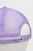 Кепка Roxy колір фіолетовий з принтом