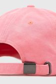 Бавовняна бейсболка Billabong колір рожевий з аплікацією