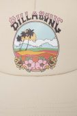 Кепка Billabong колір бежевий з принтом