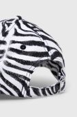 Бавовняна бейсболка HUGO колір чорний візерунок