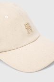 Бавовняна бейсболка Tommy Hilfiger колір бежевий з аплікацією (3127914)