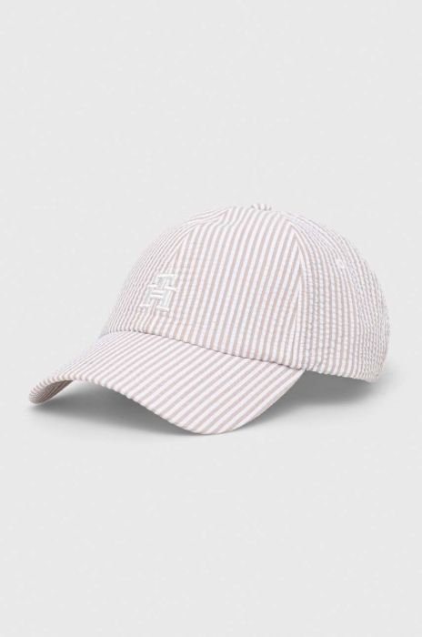 Кепка Tommy Hilfiger колір бежевий візерунок