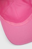 Бавовняна бейсболка Pinko колір рожевий з аплікацією