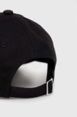 Бавовняна бейсболка BOSS колір чорний однотонна (3187904)