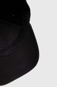 Бавовняна бейсболка BOSS колір чорний однотонна (3187904)