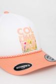 Кепка Columbia колір білий з принтом