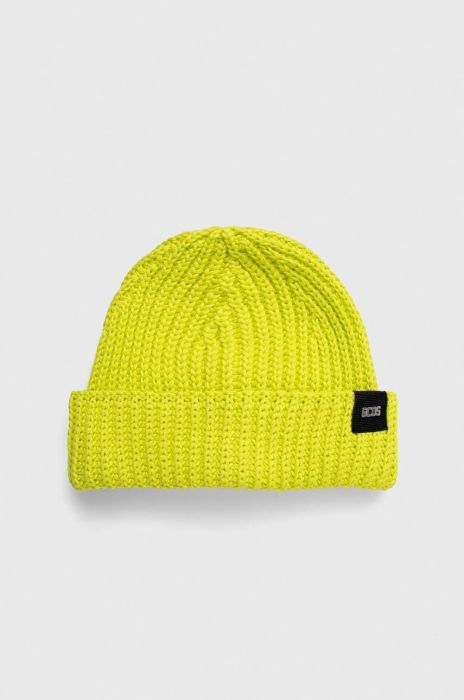 Шапка GCDS колір зелений з товстого трикотажу