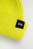 Шапка GCDS колір зелений з товстого трикотажу