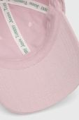 Бавовняна бейсболка Tommy Jeans колір рожевий з аплікацією (3127922)